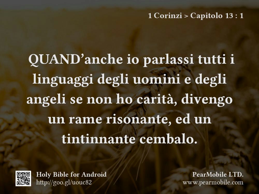 1 Corinzi, Capitolo 13:1